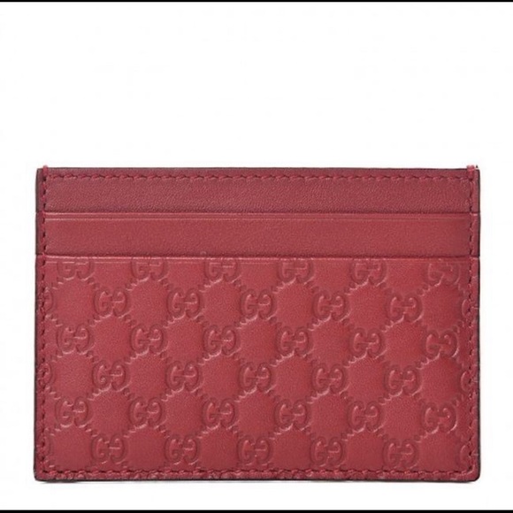 COPY - Gucci GG Microguccissima Cardholder Card Case Red NEW IN BOX - Picture 2 of 12